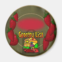 Grocery List Magnet