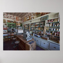 GROCERY STORE of YESTERYEAR - VIRGINIA CITY Poster