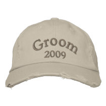 Groom 2009 embroidered baseball cap