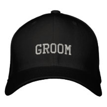 Groom baseball cap