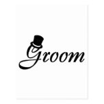 Groom (Blk Top Hat) Post Card