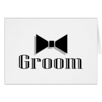 Groom (Bow Tie) Greeting Cards
