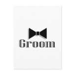 Groom (Bow Tie) Postcard