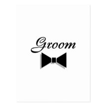 Groom Bowtie Post Card