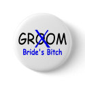 Groom (Brides Bitch Blue) buttons