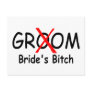 Groom Brides Bitch Red Post Cards