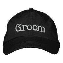 Groom Embroidered Hat