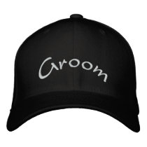 Groom Embroidered Hats