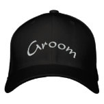 Groom embroidered hats