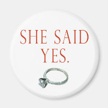 Groom Engagement Gifts and T-shirts Magnets