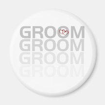 Groom Fade Tshirts and Gifts Refrigerator Magnet