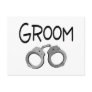 Groom Handcuffs Wedding Postcards