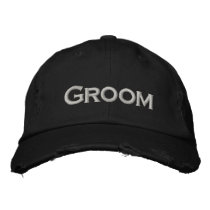 GROOM Hat Embroidered Hats