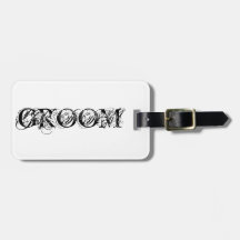 GROOM LUGGAGE TAG