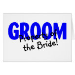Groom Property Of The Bride Cards