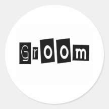 Groom (Sq Bllk) Sticker