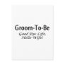Groom To Be Good Bye Life Hello Wife Post Cards
