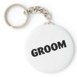 Groom Wedding Black Key Chains