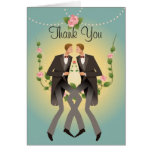 Groom Wedding Swing Gay  Thank You Wedding  Card