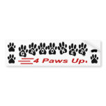 Groomer 4 Paws Up Bumper Sticker bumper stickers