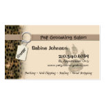 Groomer Animal Print Business Card Templates