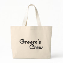 Groom's Crew (Blk) Tote Bag