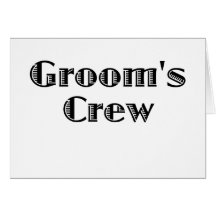 Groom's Crew Cards