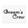 Grooms Crew Postcard