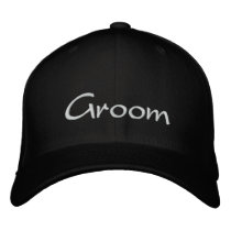 Groom's Embroidered Wedding Cap Baseball Cap