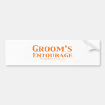 Groom's Entourage Gifts Bumper Sticker