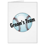 Groom's Team (Baseball) Greeting Card