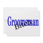 Groomsman Bitch invitations