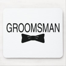 Groomsman Bowtie Mouse Pad