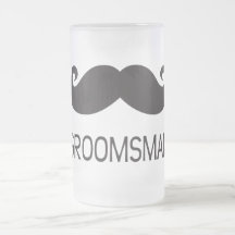GROOMSMAN FROSTED BEER MUG
