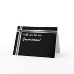 Groomsman Invitation - Funny - Customisable cards