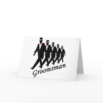 Groomsman (Men) Greeting Card