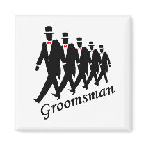 Groomsman (Men) Refrigerator Magnets