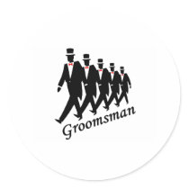 Groomsman (Men) Sticker