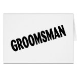 Groomsman Slanted Black Card