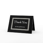 GROOMSMEN Chequerboard Wedding THANK YOU cards