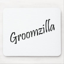 Groomzilla (Blk) Mousepad