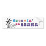 Groovin' on Obama Bumper Sticker