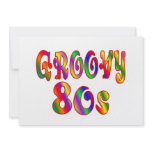 Groovy 80s personalised invite