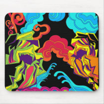 Groovy Abstract Mouse Pad