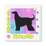 Groovy Afghan Hound magnets