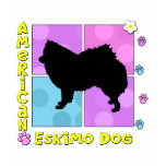 Groovy American Eskimo Dog t-shirts