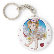 groovy angel key chain