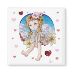 groovy angel fridge magnets