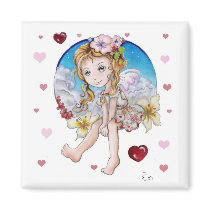 groovy angel fridge magnets