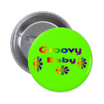 groovy baby pinback button